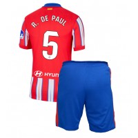 Atletico Madrid Rodrigo De Paul #5 Replika babykläder Hemmaställ Barn 2024-25 Kortärmad (+ korta byxor)